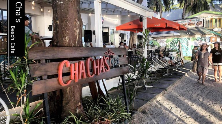 長灘島｜在沙灘上發懶一天吧！度假熱帶風情餐廳推薦-ChaCha’s Beach Cafe
