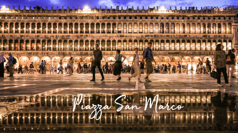 威尼斯聖馬可廣場水中倒影封面照