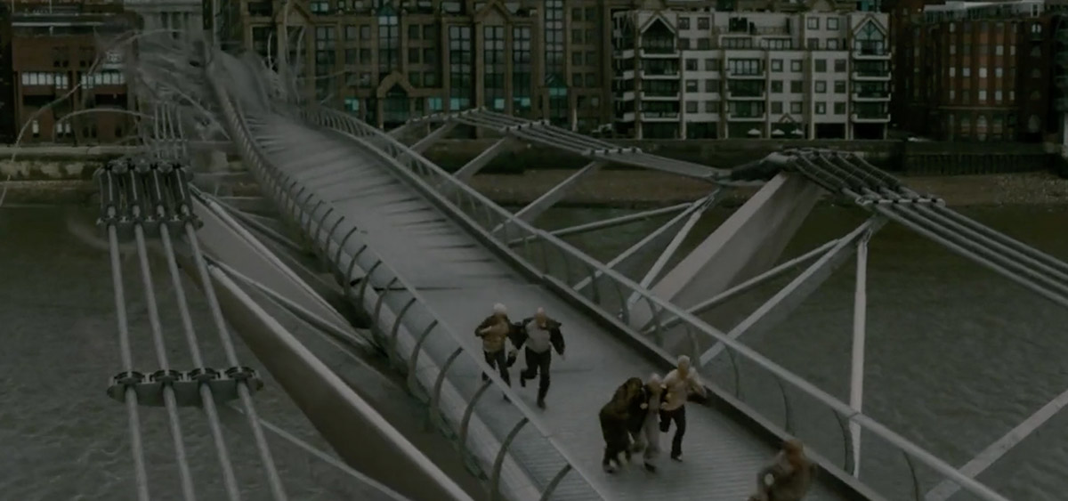哈利波特在倫敦拍攝的10個知名電影場景-千禧橋/《混血王子的背叛》