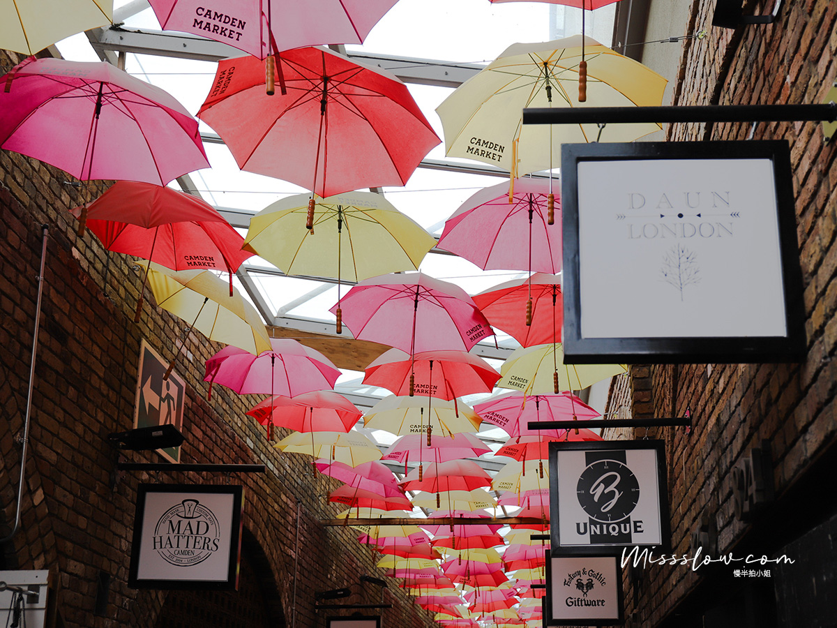 Camden Market肯頓市集 彩色雨傘街Umbrella street