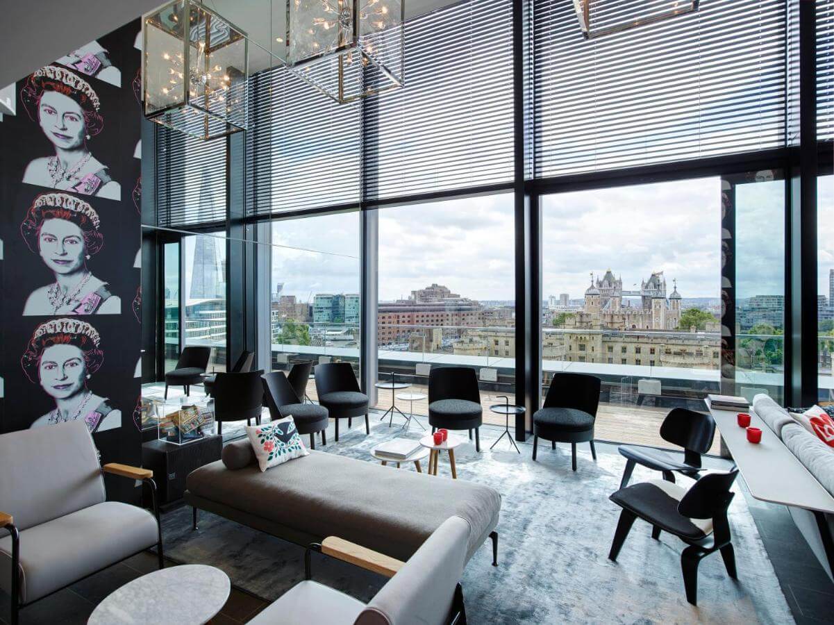 citizenM Tower of London可看到倫敦塔橋風景