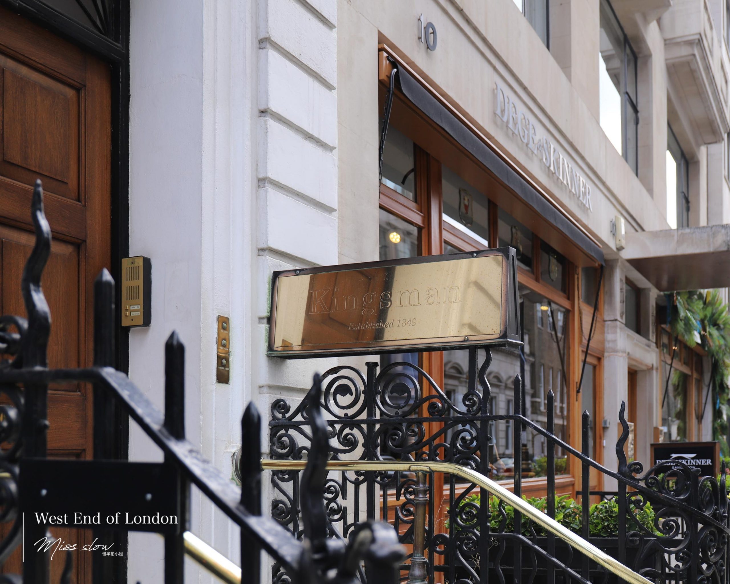 薩佛街Savile Row 金牌特務Kingsman的拍攝店外