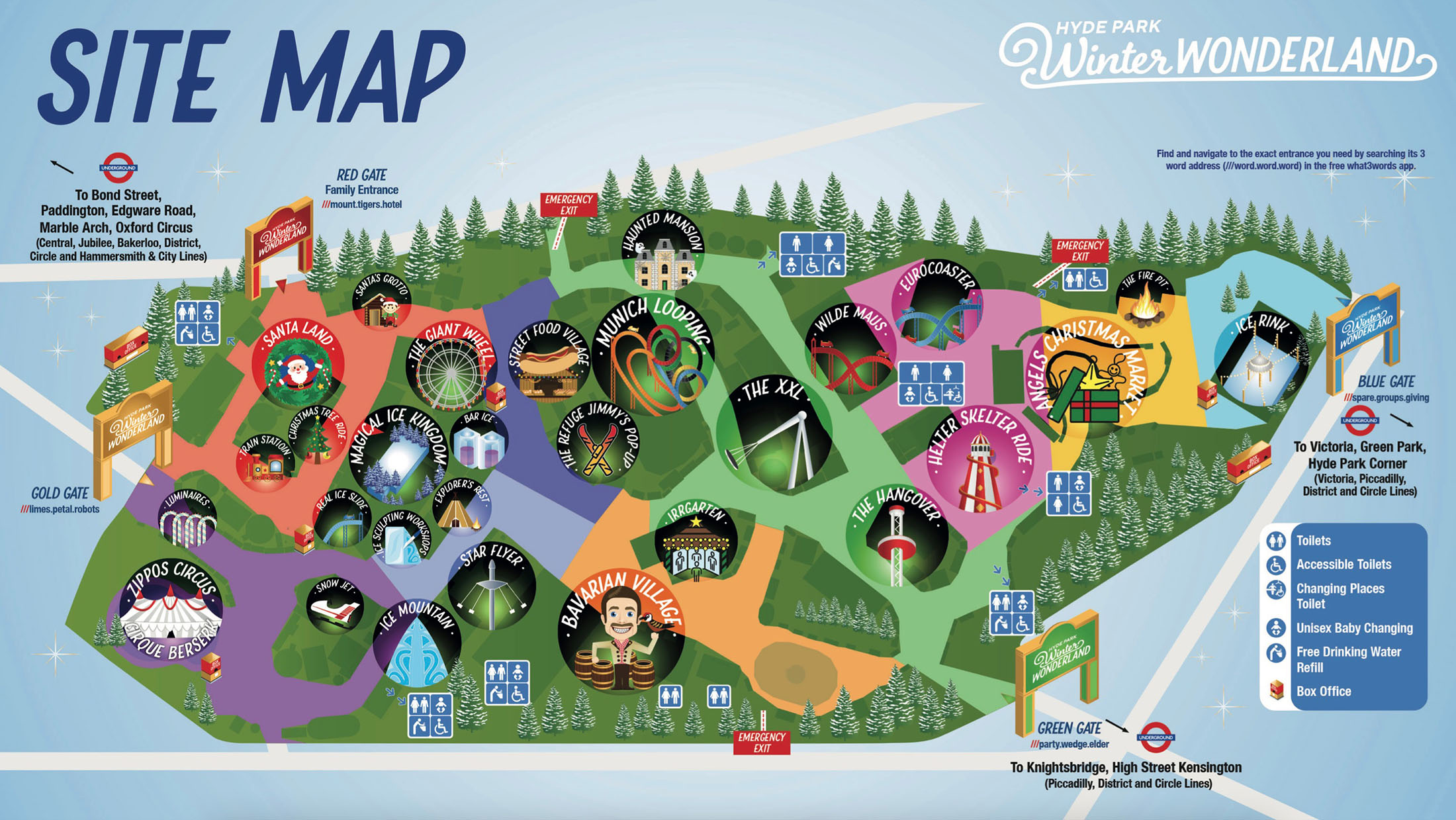 Winter Wonderland園區地圖