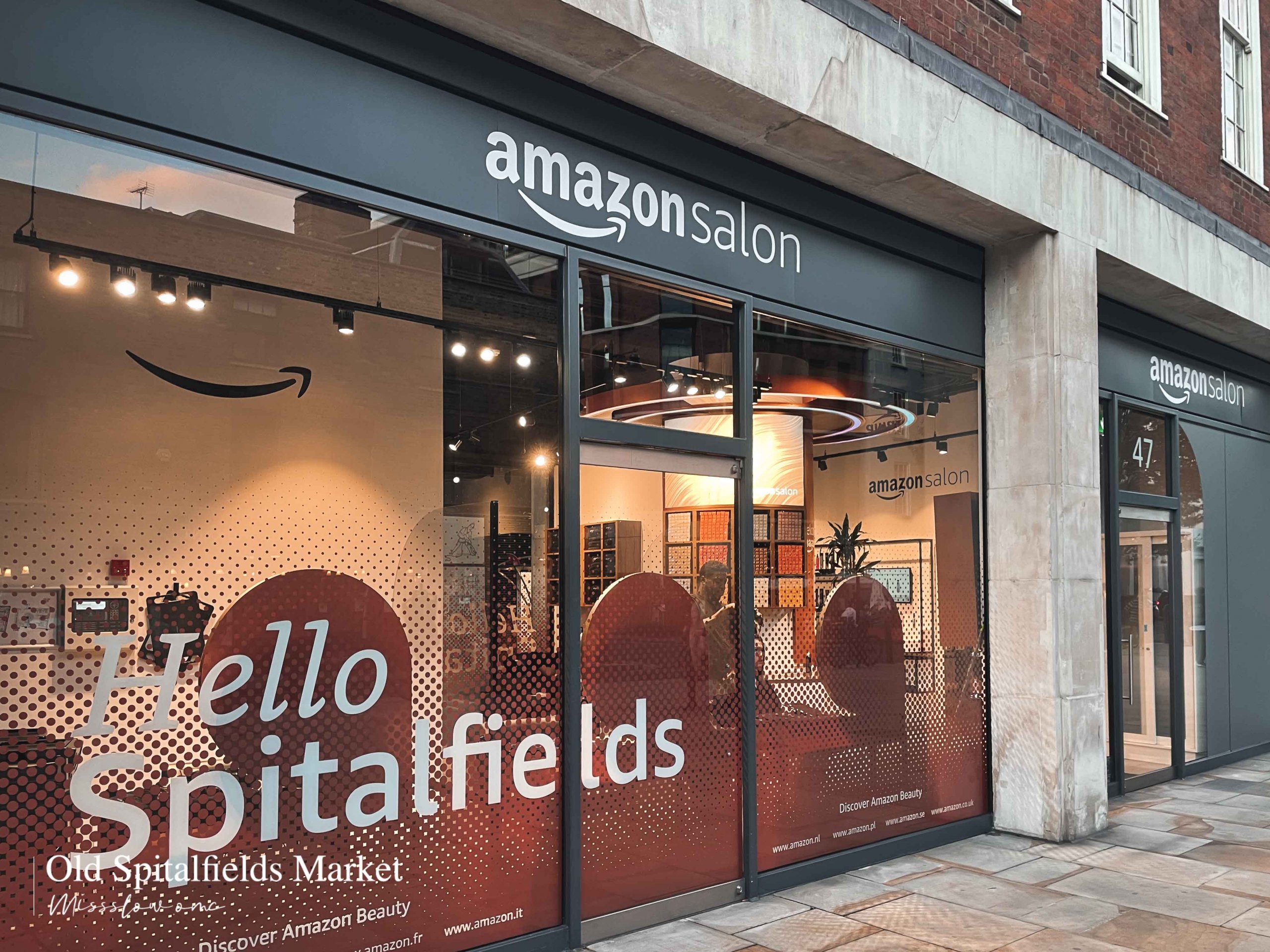 Old Spitalfields Market-Amazon Salon店面外觀