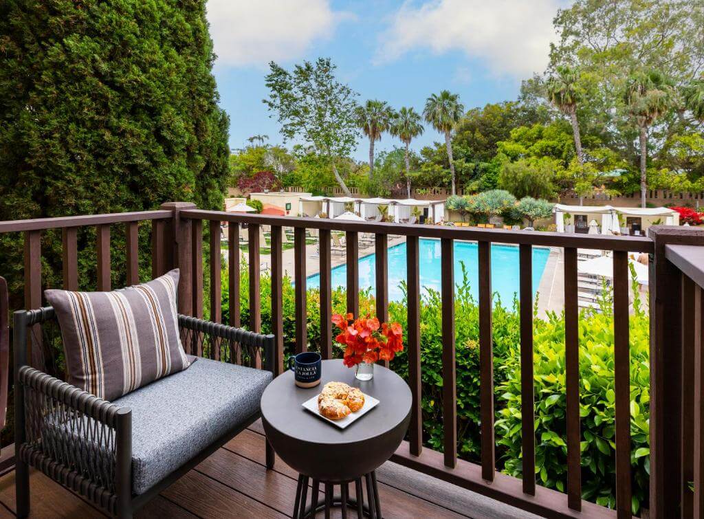 Estancia La Jolla Hotel & Spa 小陽台泳池區