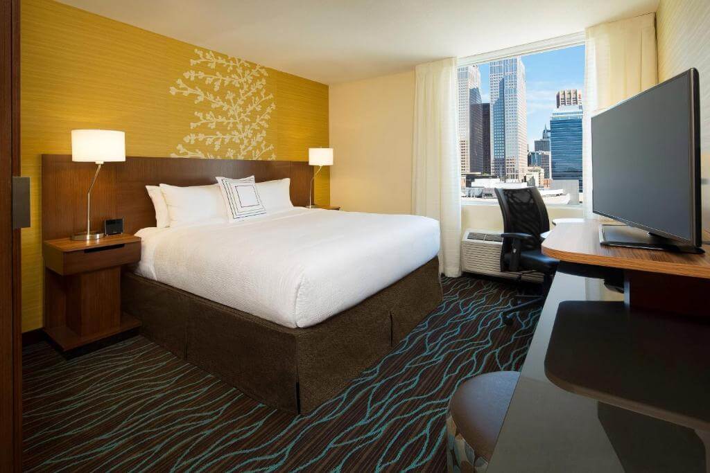 卡加利市中心萬豪費爾菲爾德套房飯店(Fairfield Inn & Suites by Marriott Calgary Downtown)雙人房