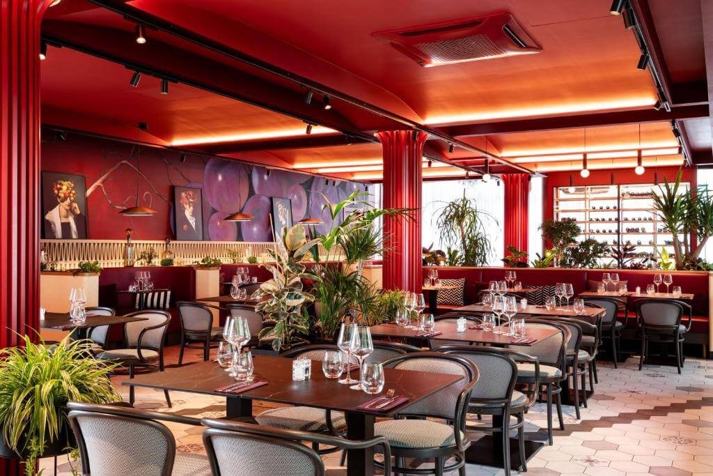 巴黎歐洲谷 Moxy 酒店用餐空間
