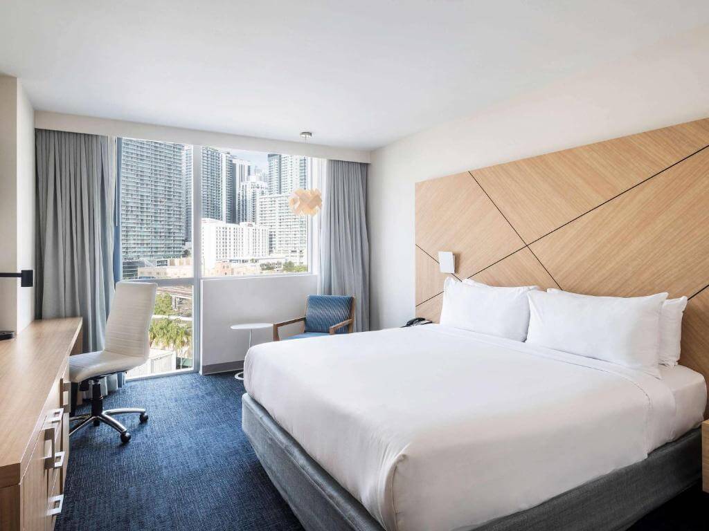 邁阿密阿頓布里克爾酒店(Novotel Miami Brickell)雙人房房間