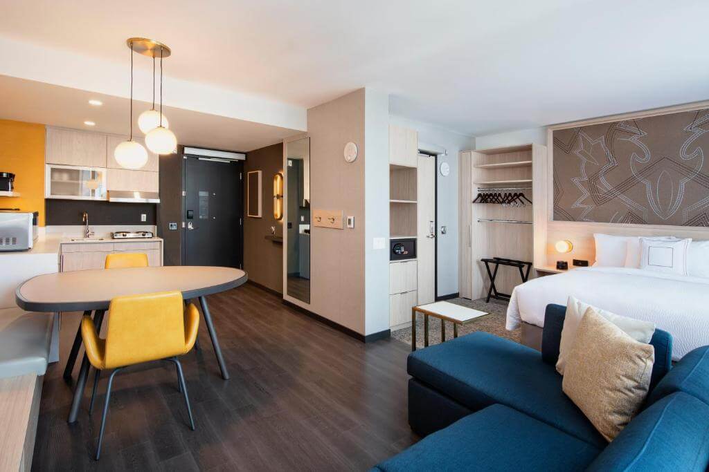 卡加利市中心萬豪原住客棧飯店(Residence Inn by Marriott Calgary Downtown/Beltline District)公寓套房