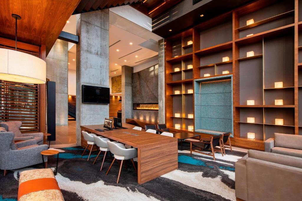 卡加利市中心萬豪原住客棧飯店(Residence Inn by Marriott Calgary Downtown/Beltline District)公共空間