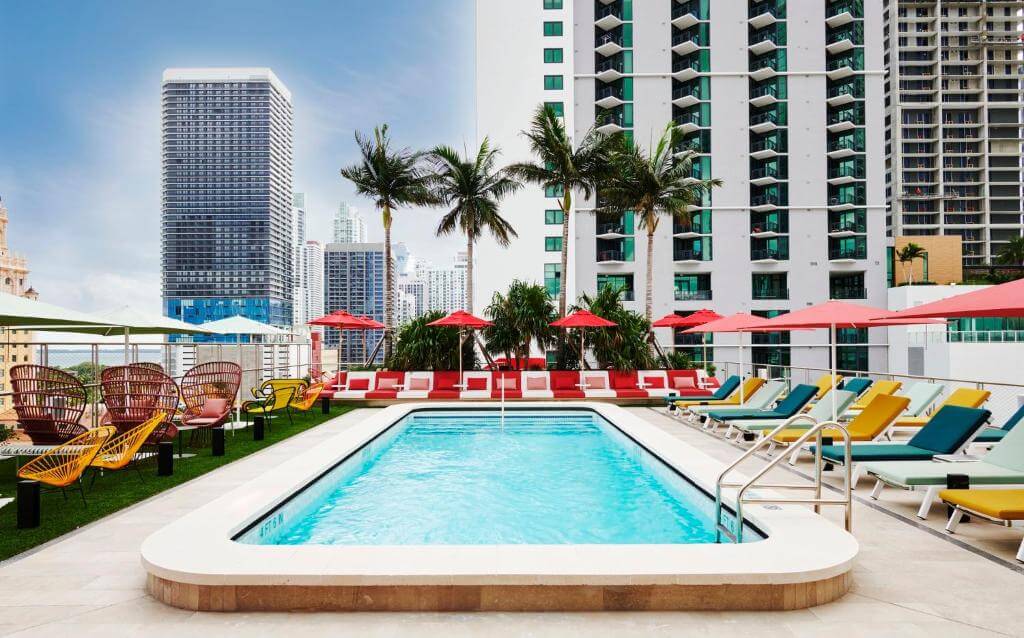 邁阿密住宿飯店市中心推薦邁阿密世界中心酒店(citizenM Miami Worldcenter)