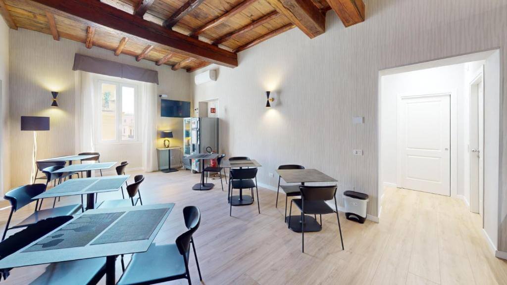 Rome’s Gloria Hotel公共用餐區