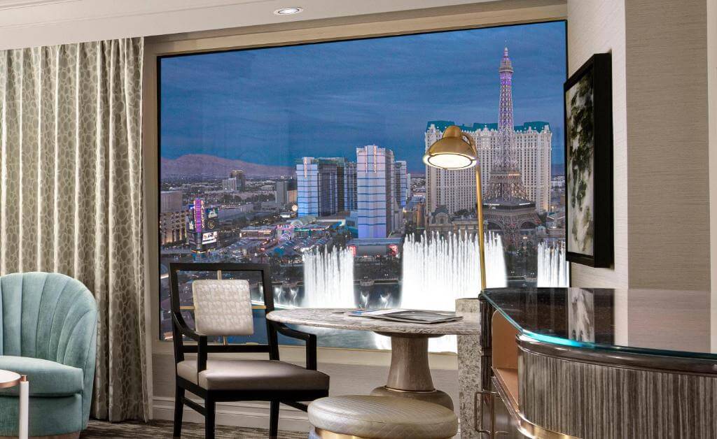 Bellagio Hotel & Casino由房間看出外面景觀