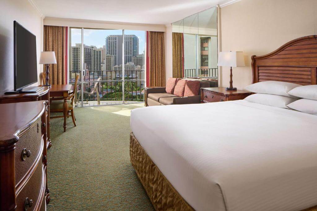 威基基海灘奧特瑞格飯店（Outrigger Waikiki Beach Resort）雙人房