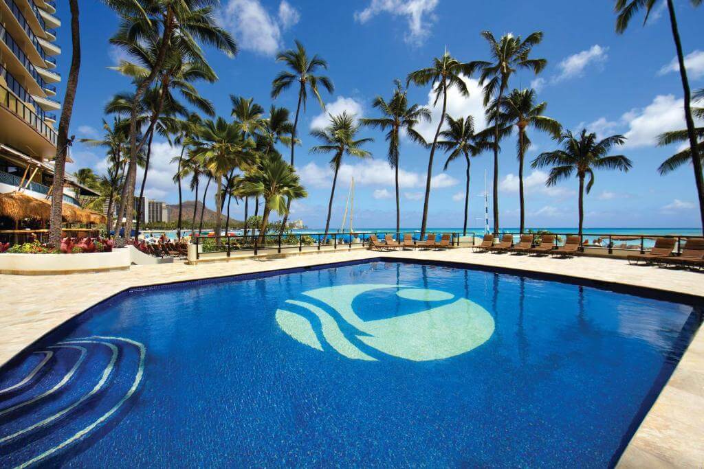 威基基海灘奧特瑞格飯店（Outrigger Waikiki Beach Resort）戶外泳池