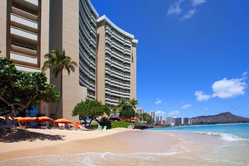喜來登威基基飯店（Sheraton Waikiki Beach Resort）海灘第一排
