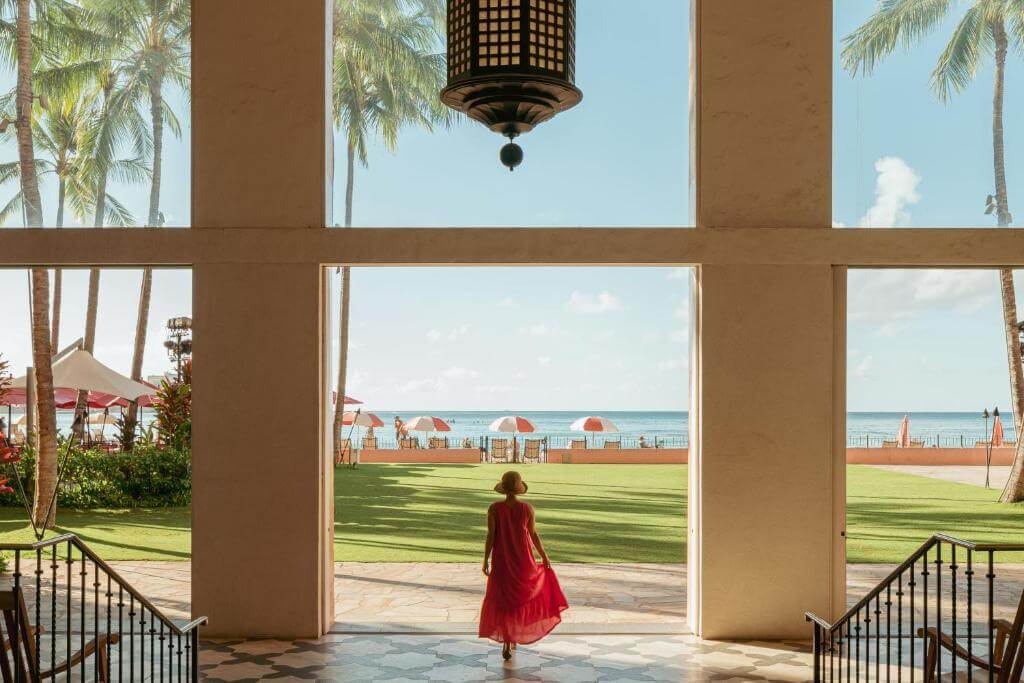 皇家夏威夷威基基度假酒店（The Royal Hawaiian, a Luxury Collection Resort）外觀