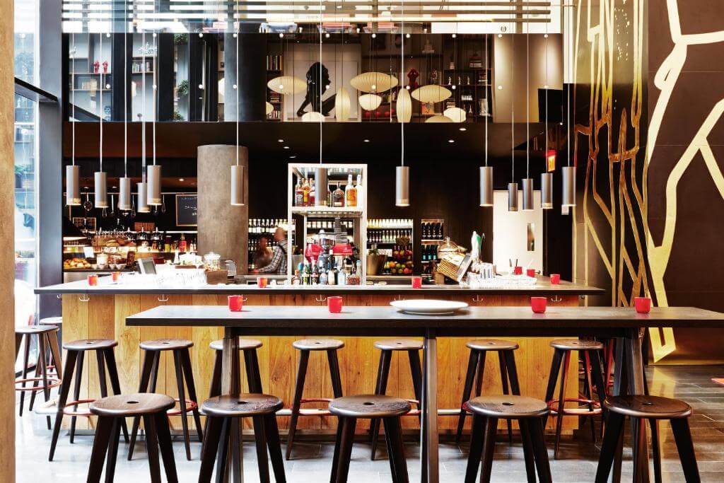 citizenM 紐約時代廣場酒店交誼空間