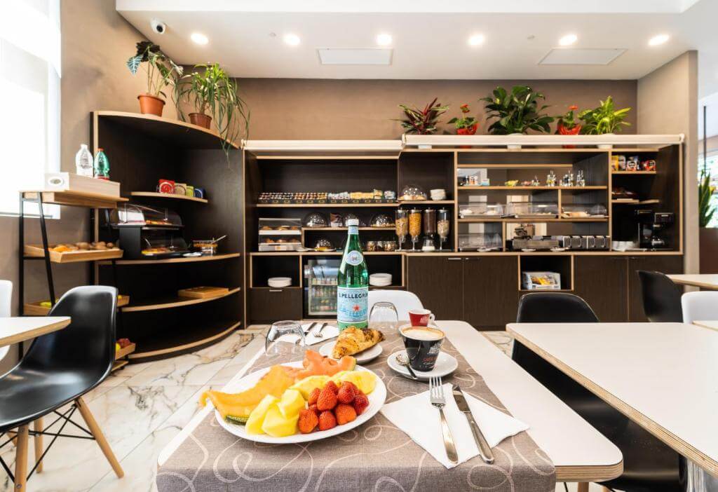 Hotel Milano Castello用餐區