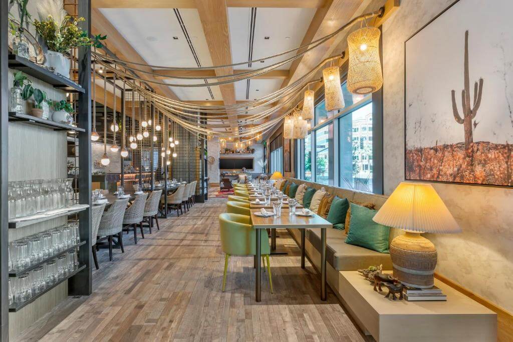 Omni Tempe Hotel at ASU用餐區