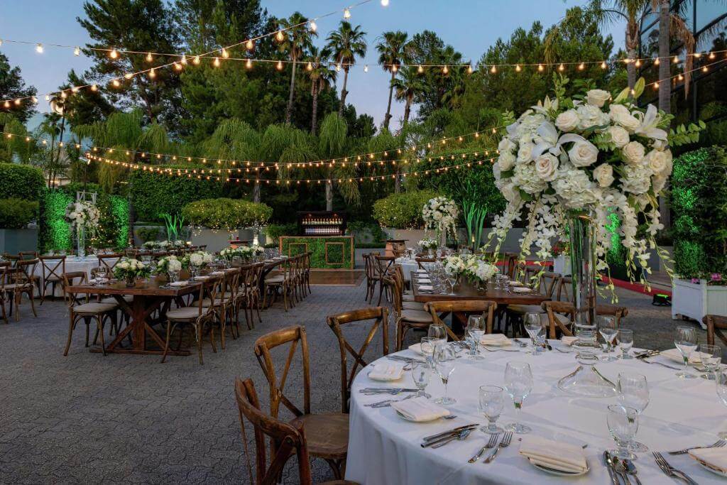 洛杉磯環球影城希爾頓飯店(Hilton Los Angeles / Universal City)露天用餐區