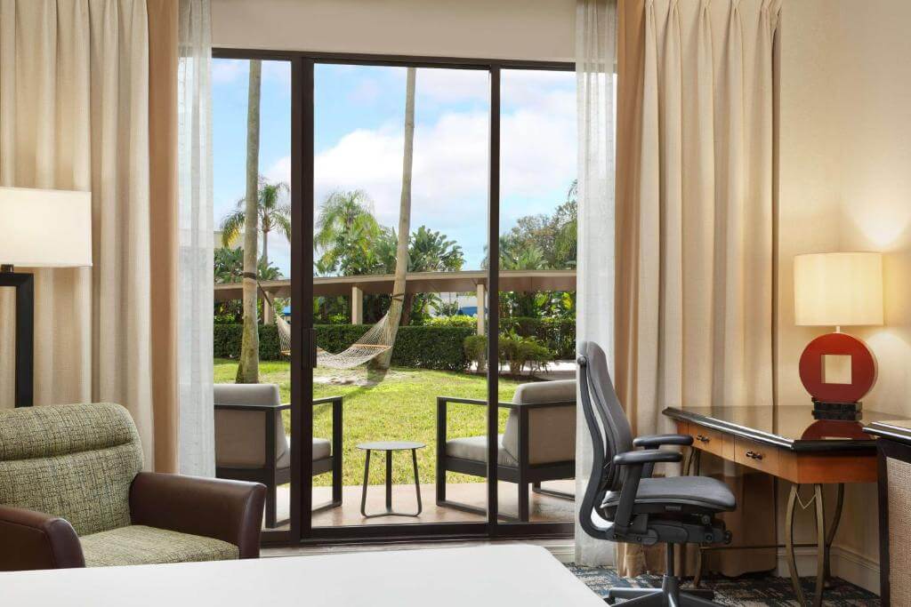 奧蘭多希爾頓布納維斯塔酒店-迪斯尼泉區（Hilton Orlando Lake Buena Vista）房內景觀