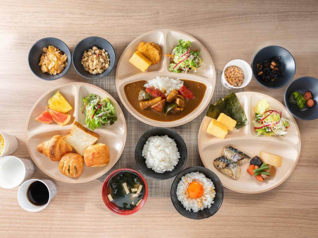 上野住宿推薦上野御徒町超級飯店(Super Hotel Premier Ueno-Okachimachi)用餐餐點