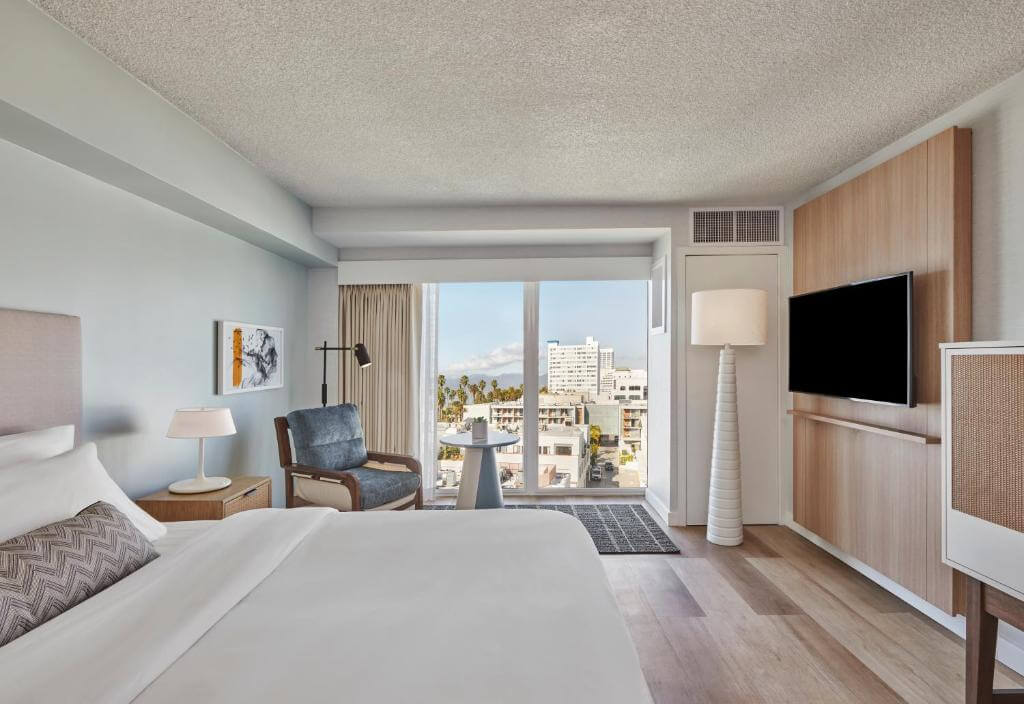 聖莫尼卡碼頭飯店(The Pierside Santa Monica)雙人房內