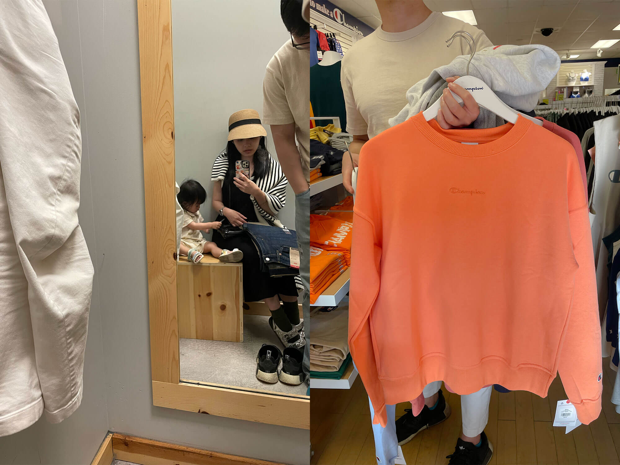 在西雅圖Outlet購物試穿