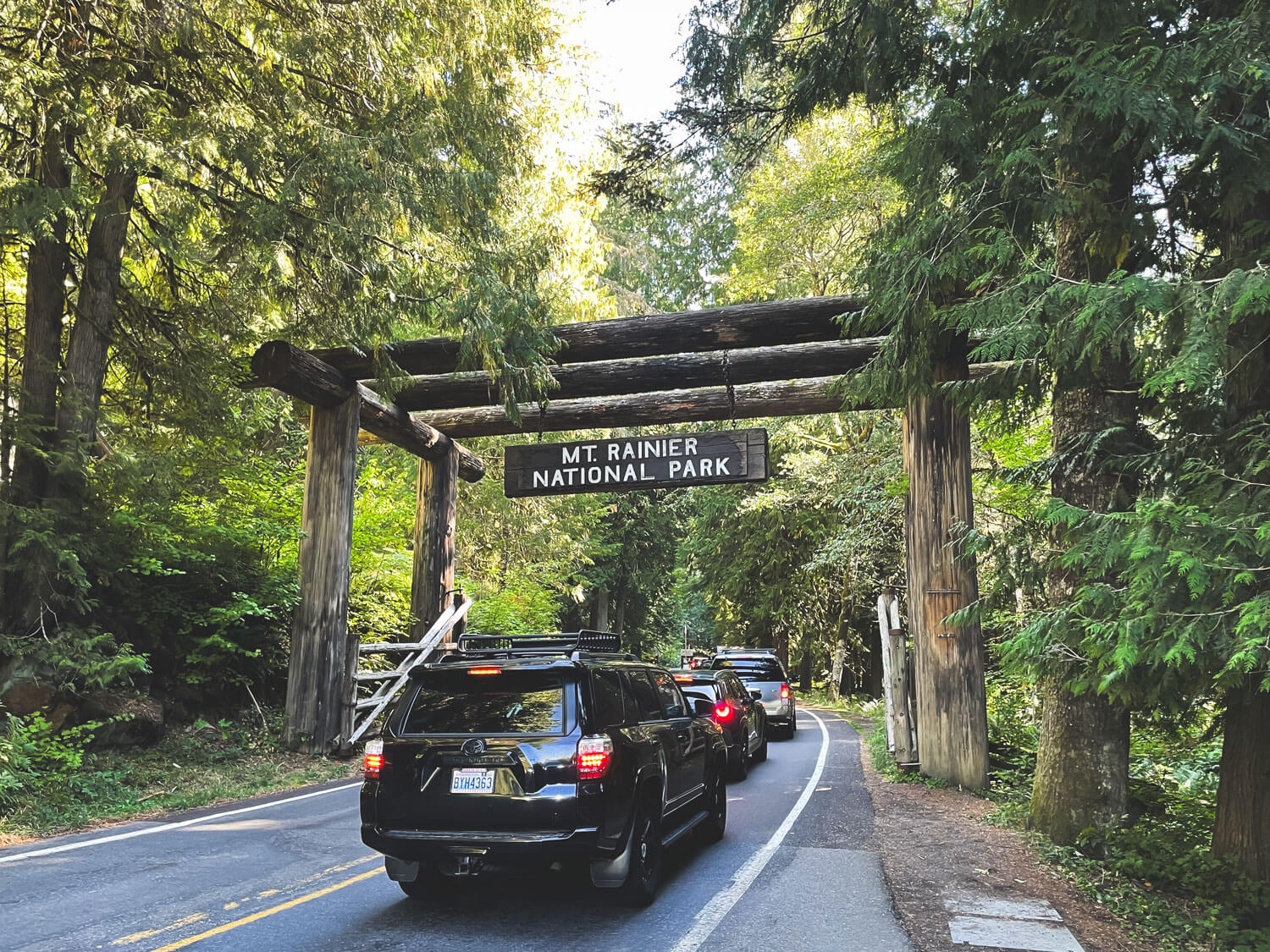 雷尼爾國家公園入園木門