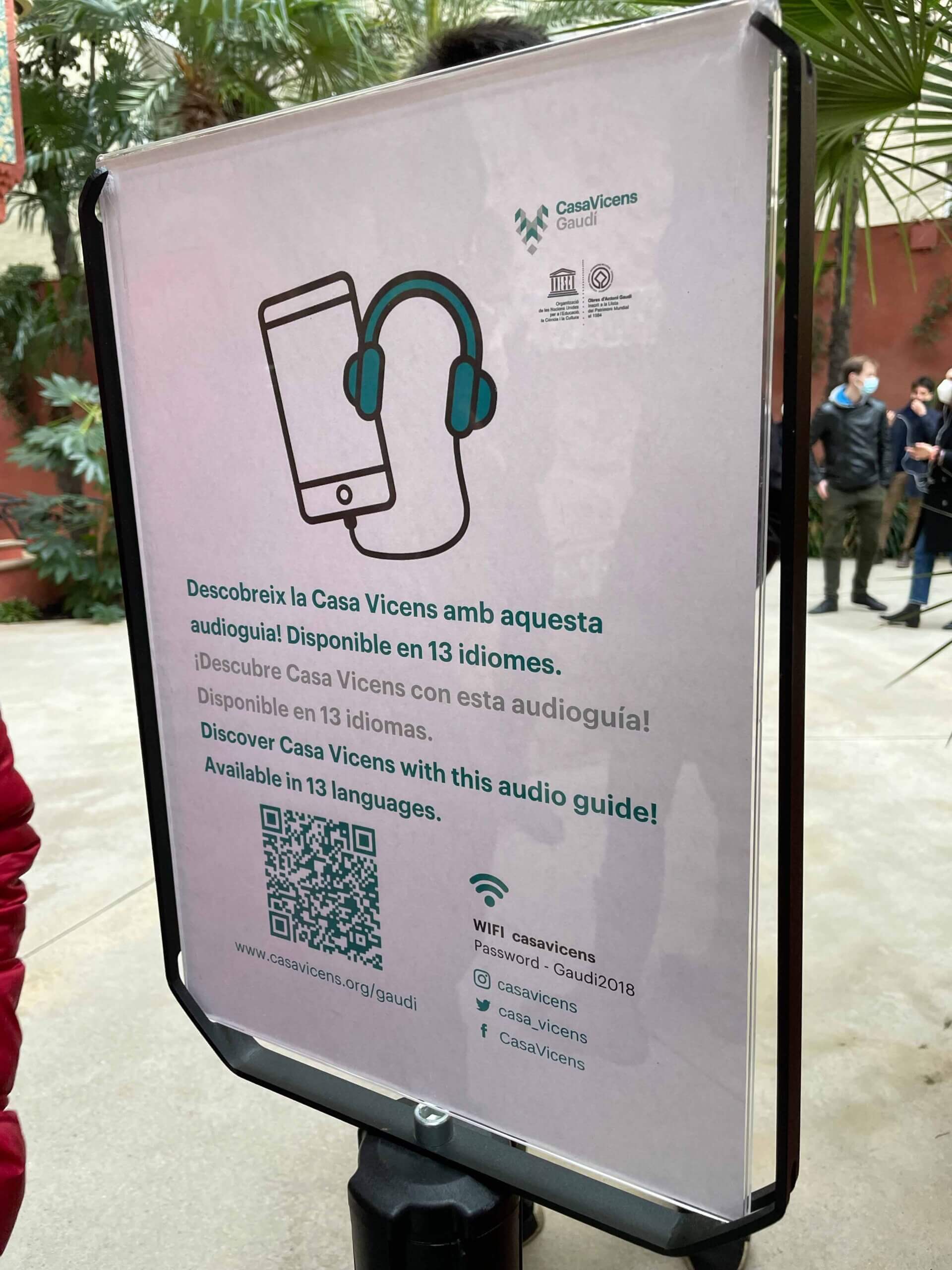 維森斯之家的導覽說明看板