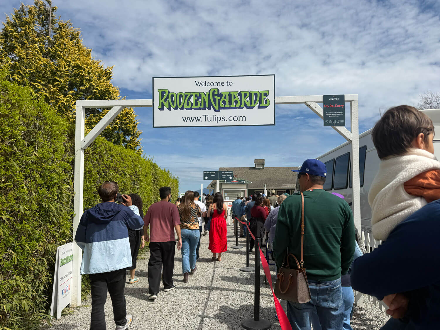 西雅圖鬱金香花季RoozenGaarde 門口