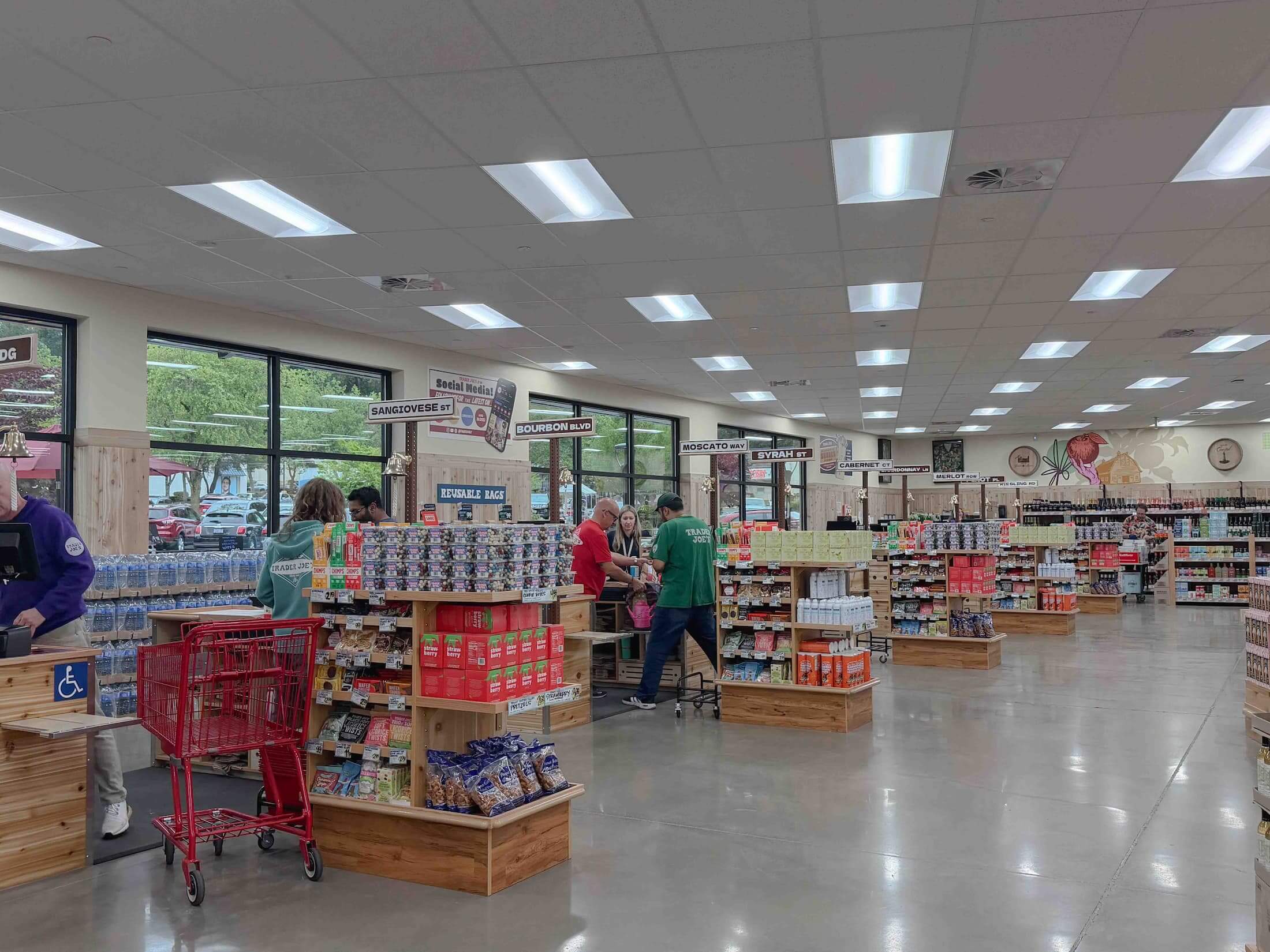 TraderJoe's結帳櫃檯